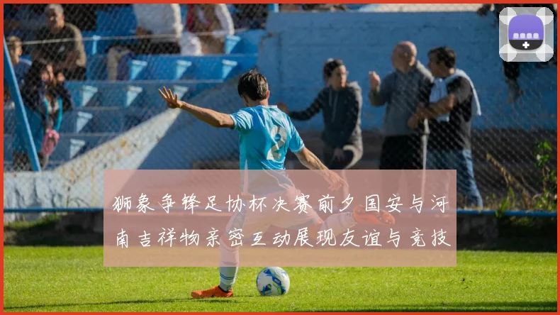 狮象争锋足协杯决赛前夕国安与河南吉祥物亲密互动展现友谊与竞技精神